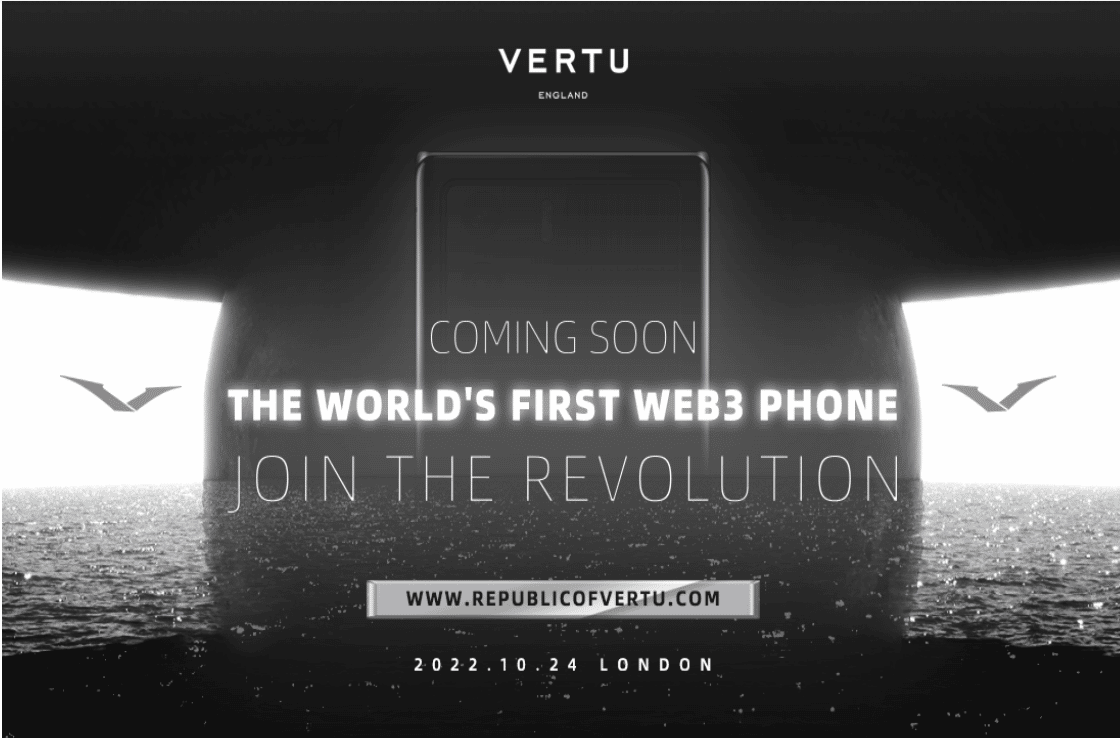 VERTU представляет первый в мире телефон WEB3, флагман METAVERTU