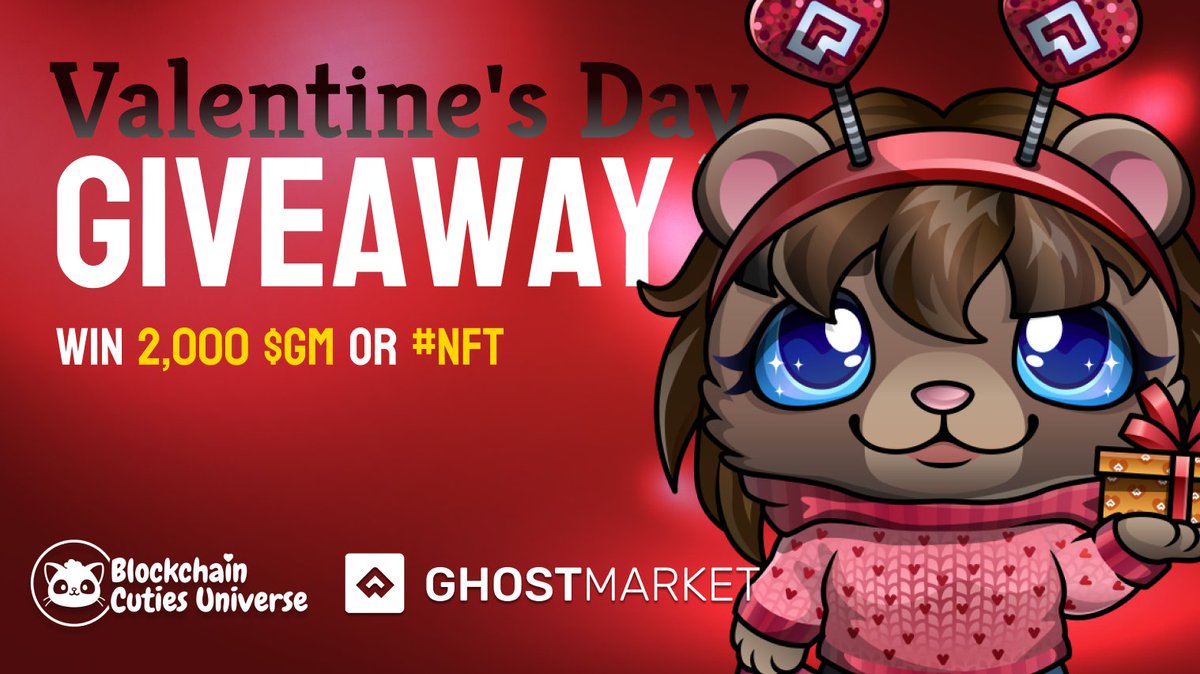 GhostMarket и Blockchain Cuties совместно проводят раздачу подарков ко Дню святого Валентина